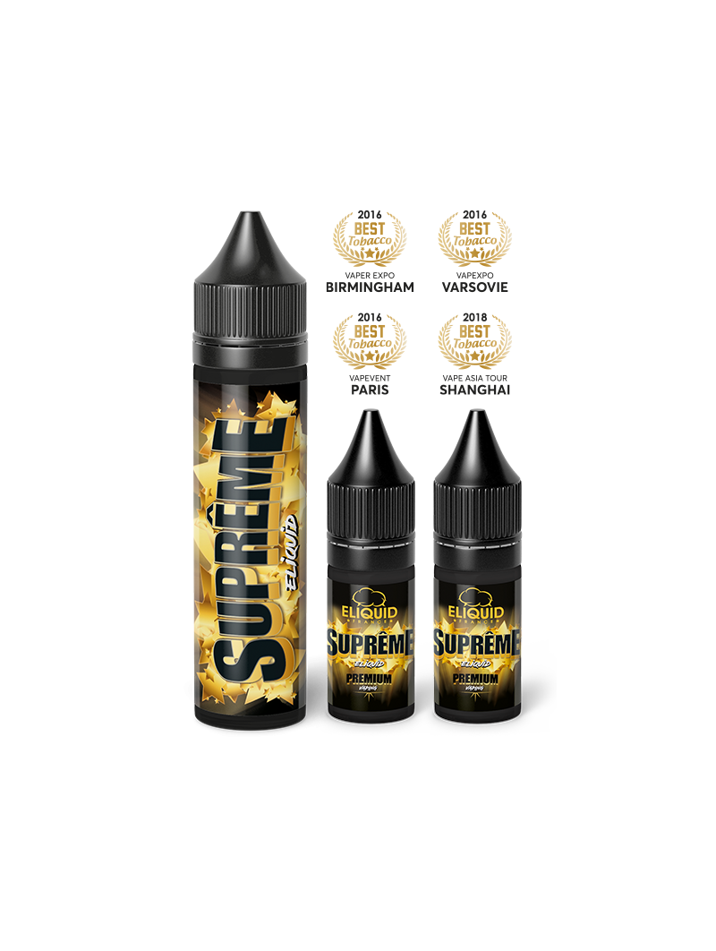 E liquide Suprême 50 ml Eliquid France, e liquide saveurs classic, cookie  et coco