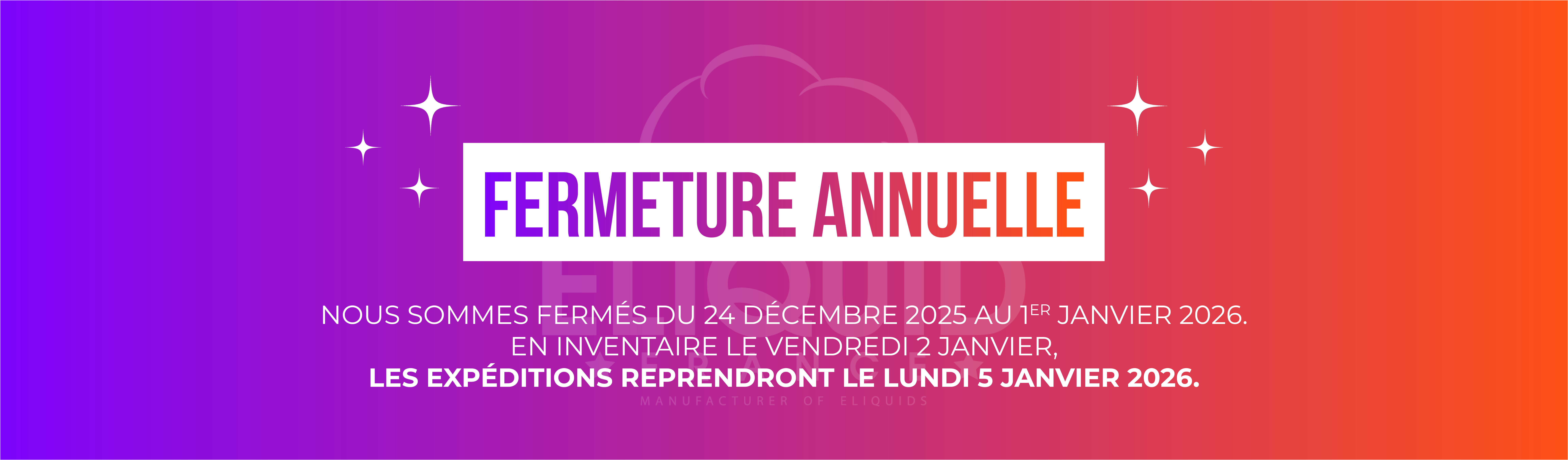 Fermeture Eliquid France 2025